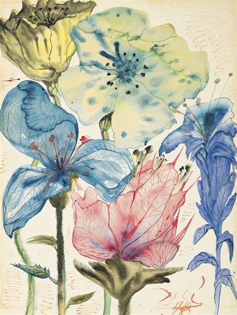 salvador dali flowers 1948